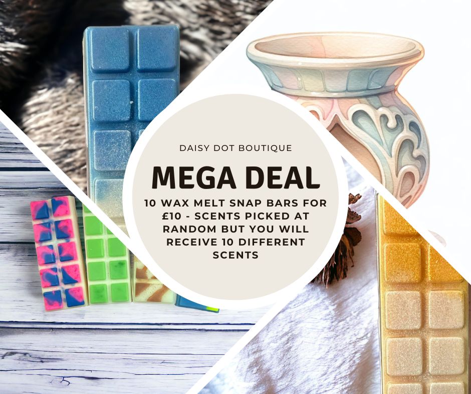 10 wax melt snap bars for £10!!