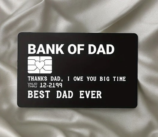 Funny Bank of dad card / gift / Novelty Gift / Dad Gift